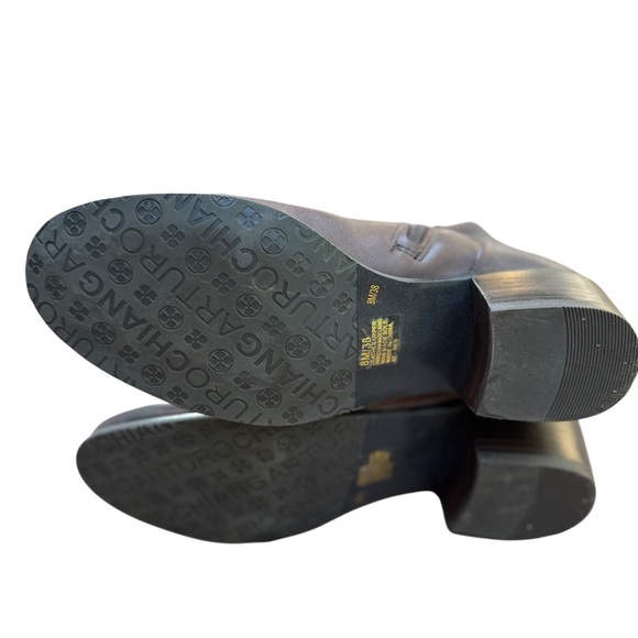 Arturo Chiang Brown Over the Knee Boots Leather Equestrian Style Size 8M - Picture 9 of 12